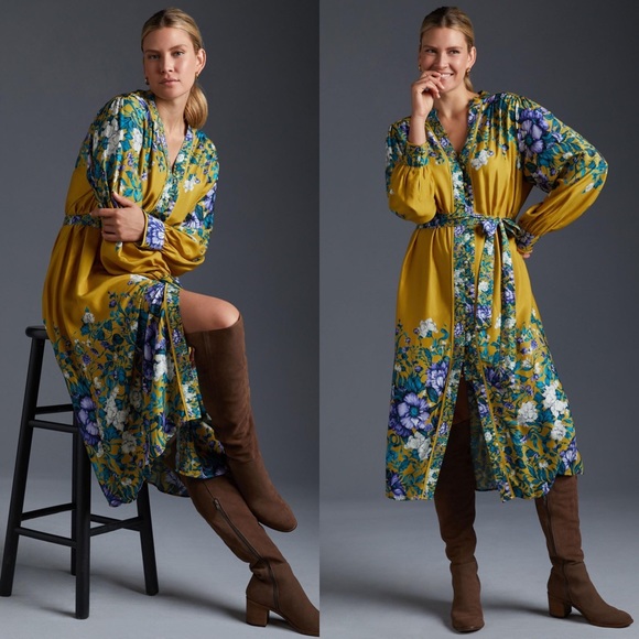 NWT Anthropologie Midi Shirt Dress - Picture 4 of 13